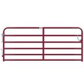 Behlen Country HeavyDuty Gate, 120 in W Gate, 50 in H Gate, 16 ga Frame TubeChannel, Steel Frame, Red 40120101